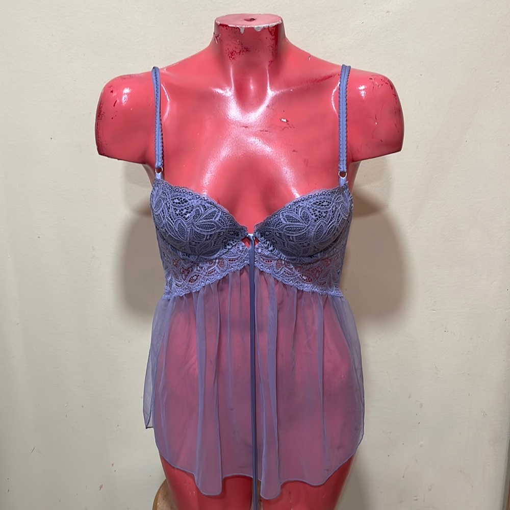 Victoria Secret 34B lace & sheer lingerie babydoll